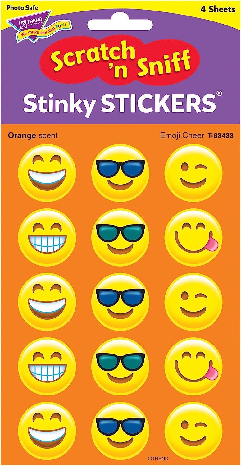 STICKER EMOJI CHEER ORANGE SCENT