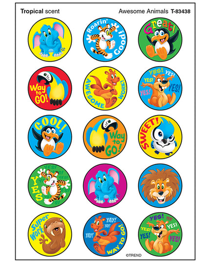 STICKER AWESOME ANIMALS TROPICAL