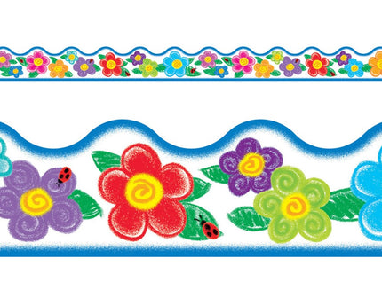 BORDE CREAYONS FLOWERS T92146