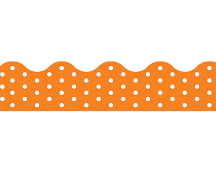 BORDER POLKA DOTS ORANGE