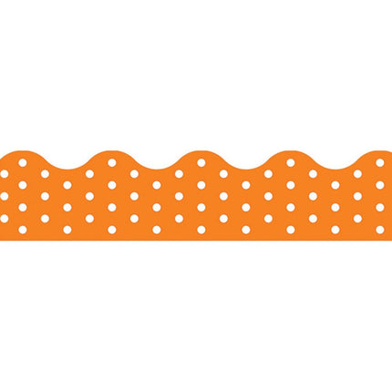 BORDER POLKA DOTS ORANGE