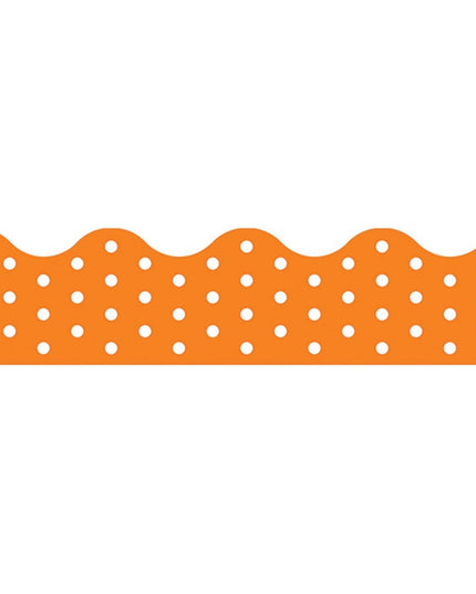 BORDER POLKA DOTS ORANGE