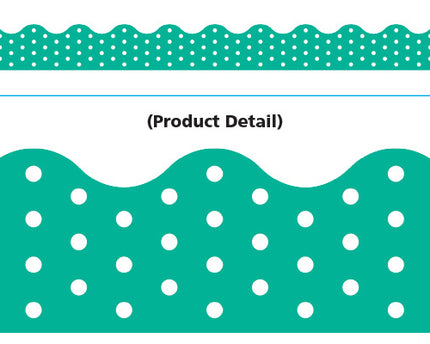 BORDER POLKA DOTS TEAL