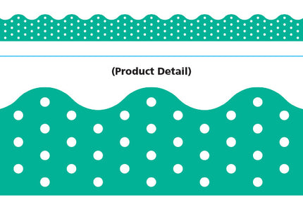 BORDER POLKA DOTS TEAL