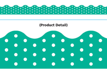 BORDER POLKA DOTS TEAL