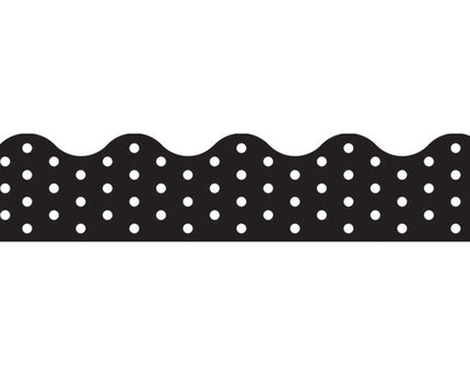 BORDER POLKA DOTS BLACK