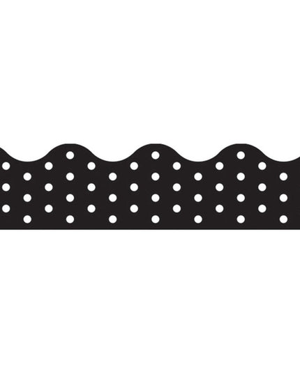 BORDER POLKA DOTS BLACK