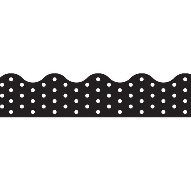 BORDER POLKA DOTS BLACK