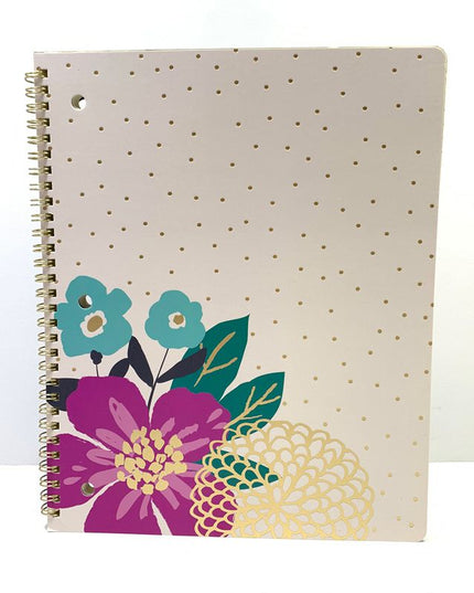 CUAD ESPIRAL 1MAT FLORAL 80HJS