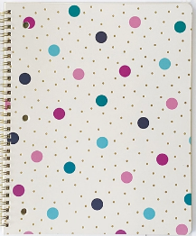 CUAD ESPIRAL 1MAT VARIOS COLORES 80HJS