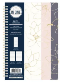 LIBRETA KEEP IT IN LINE FLORES DORADAS