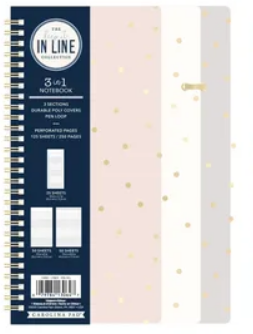 LIBRETA KEEP IT IN LINE PUNTOS DORADOS