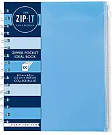 LIBRETA ZIP IT IDEAL AZUL