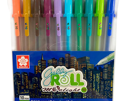 PLUMAS DE GEL MOONLIGHT PASTEL 10UND