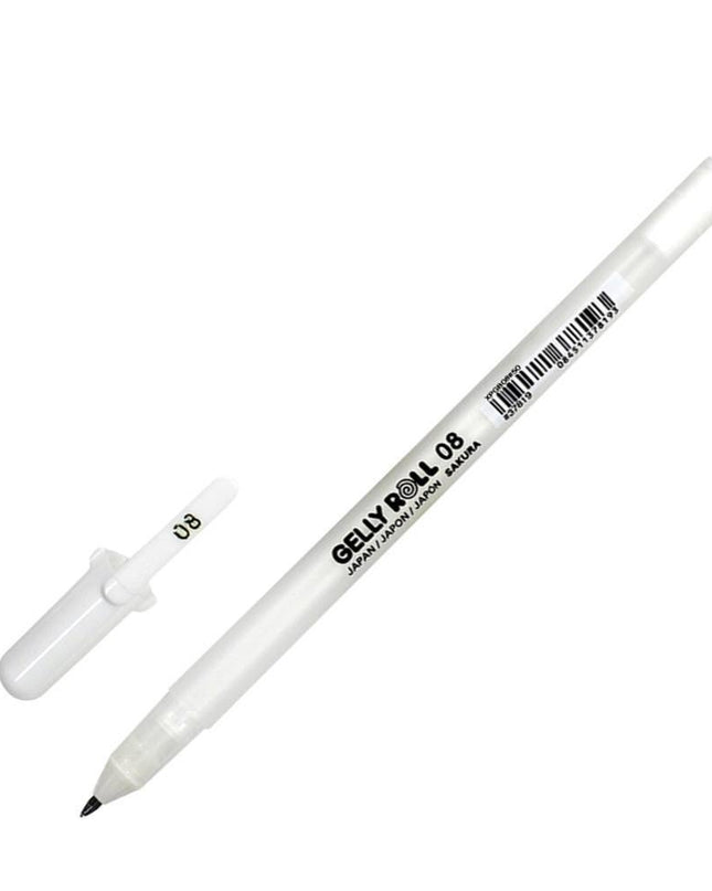 BOLIGRAFO GELLY ROLL BLANCO 0.8 MM - SAKURA