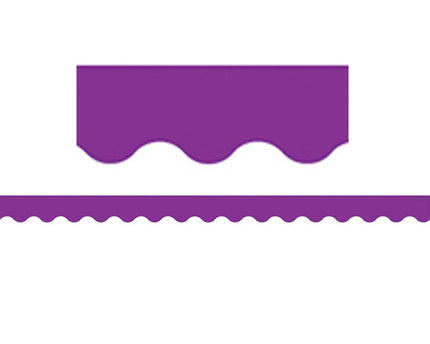 BORDE PURPLE SCALLOPED