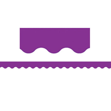 BORDE PURPLE SCALLOPED