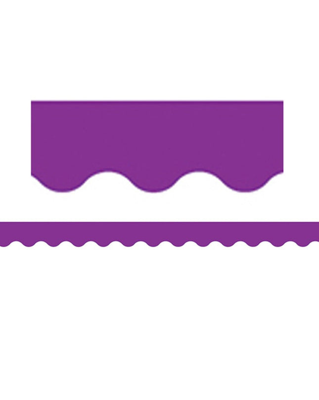 BORDE PURPLE SCALLOPED