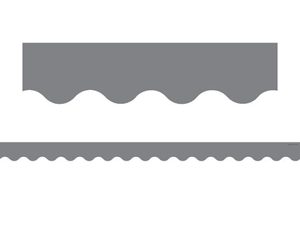 BORDE GRAY SCALLOPED