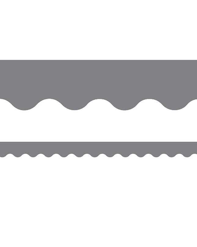 BORDE GRAY SCALLOPED