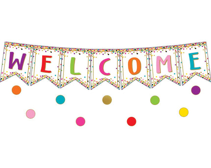 BULLETIN CONFETTI PENNANTS WELCOME