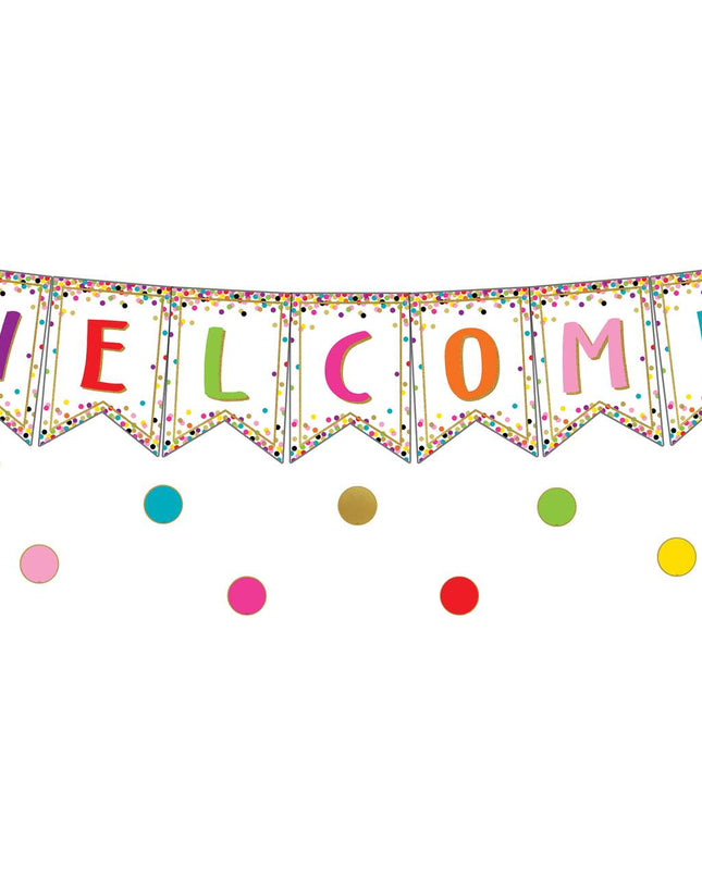 BULLETIN CONFETTI PENNANTS WELCOME