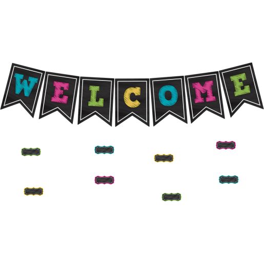 BULLETIN CHALKBOARD BRIGHTS WELCOME