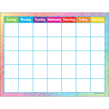 LAMINA CALENDAR COLORFUL SCRIBBLE
