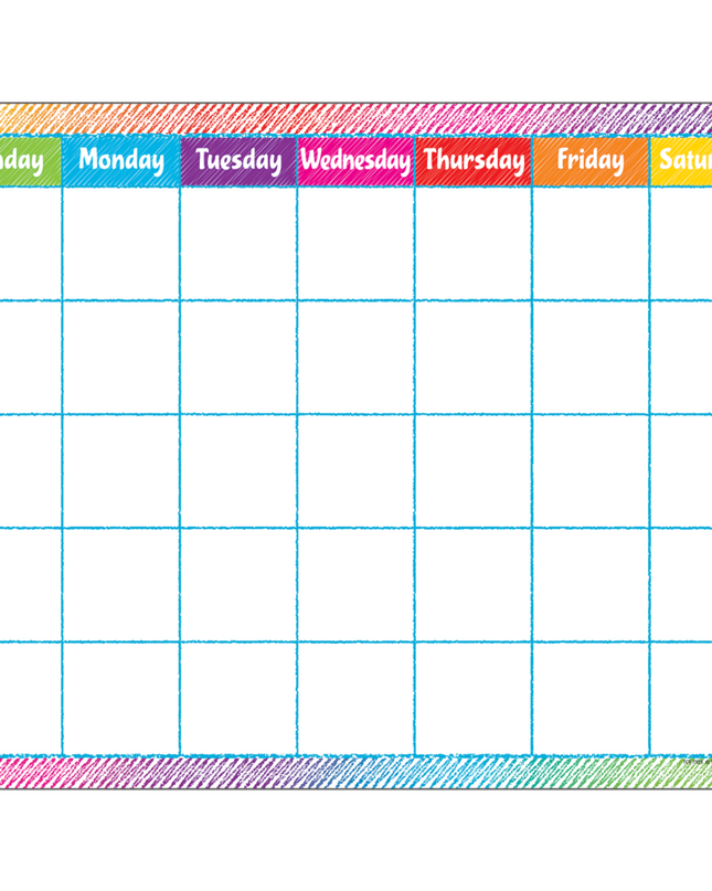 LAMINA CALENDAR COLORFUL SCRIBBLE