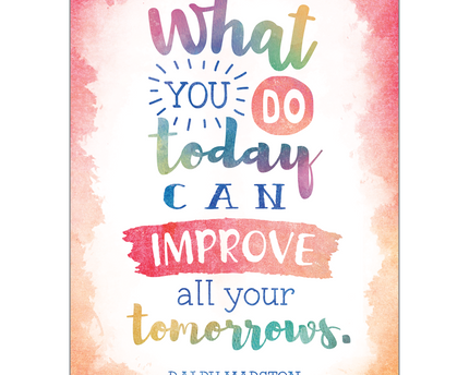 POSTER POSITIVE  WHAT YOU DO TODAY CAN