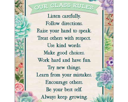LAMINA RUSTIC BLOOM OUR CLASS RULES