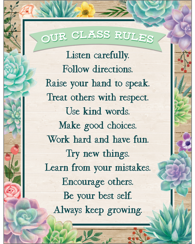 LAMINA RUSTIC BLOOM OUR CLASS RULES