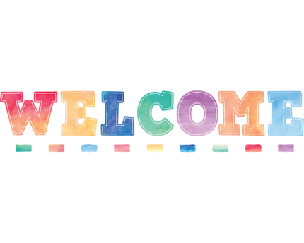 BULLETIN WATERCOLOR WELCOME