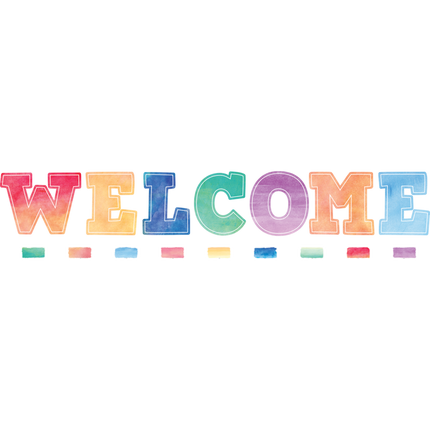 BULLETIN WATERCOLOR WELCOME