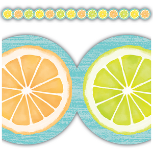 BORDER TRIM LEMON ZEST CITRUS SLICES DIE-CUT