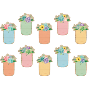 ACCENTS MASON JARS RUSTIC BLOOM