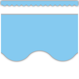 BORDE LIGHT BLUE SCALLOPED