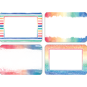 NAME TAGS WATERCOLOR