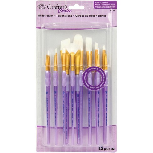 SET PINCELES CERDAS DE TAKLON BLANCO