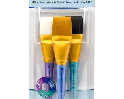 JUEGO BROCHAS TAKLON JUMBO 3PZ