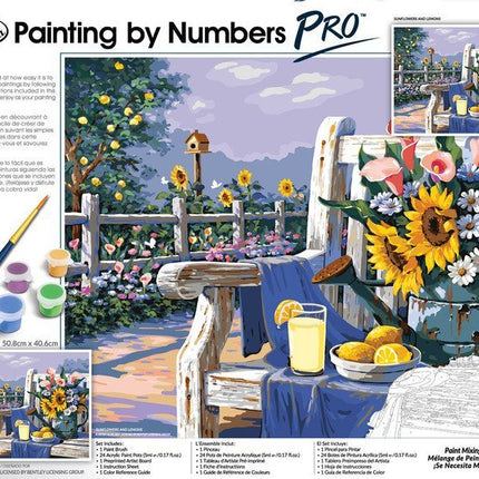 KIT PAINTING BY NUMBERS MY FIRST SUNFLOWERS AND LEMONS