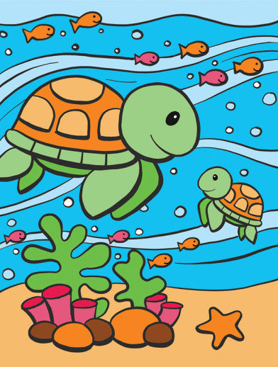 KIT PAINTING BY NUMBERS MY FIRST SEA TURTLES
