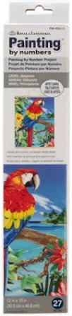 PAINT BY NUMBER RED SCARLET MACAW