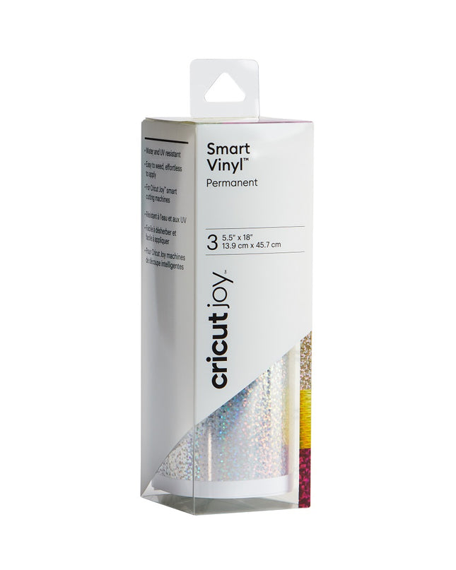 ROLLO VINYL SMART HOLOGRAPHIC SPARKLE 5.5X48" SILVER