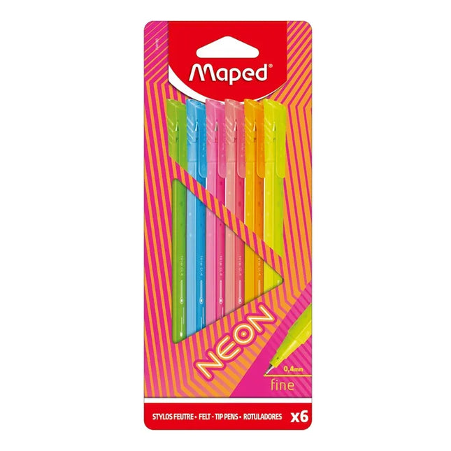 BOLIGRAFOS GRAPH PEPS NEON 6 PZ
