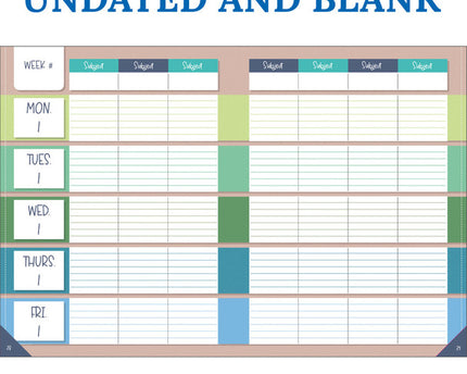 PLANNER TEACHER CRAFTY AND COOL