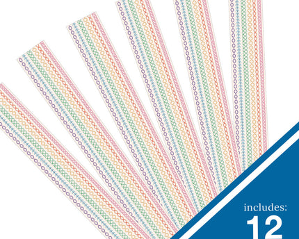BORDERS RAINBOW STITCHED STRAIGHT