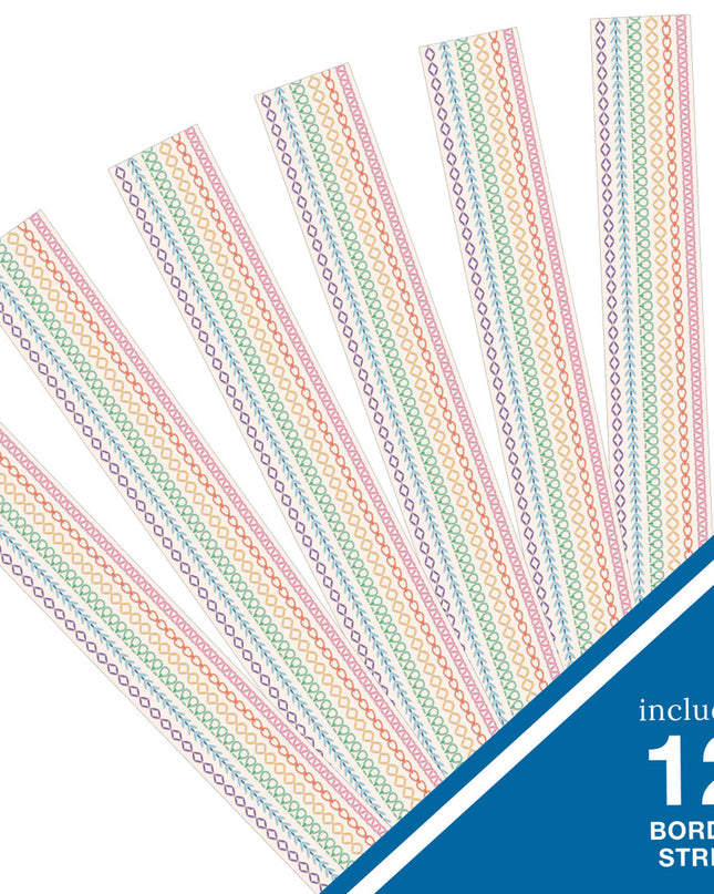 BORDERS RAINBOW STITCHED STRAIGHT