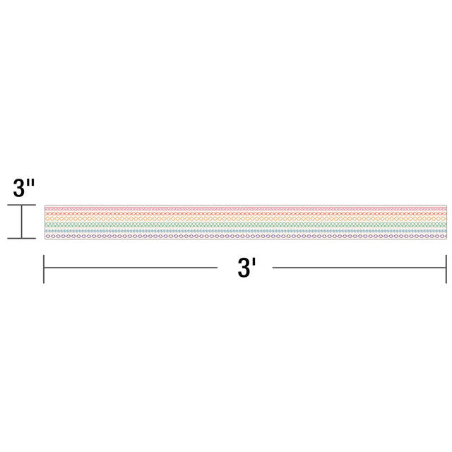 BORDERS RAINBOW STITCHED STRAIGHT
