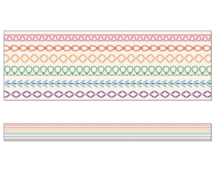 BORDERS RAINBOW STITCHED STRAIGHT